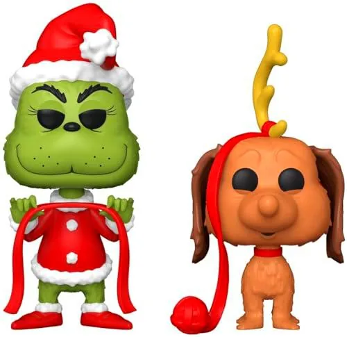 Funko Pop! Books: HTGSC - The Grinch with MAX 2PK - How The Grinch Stole Christmas de Funko