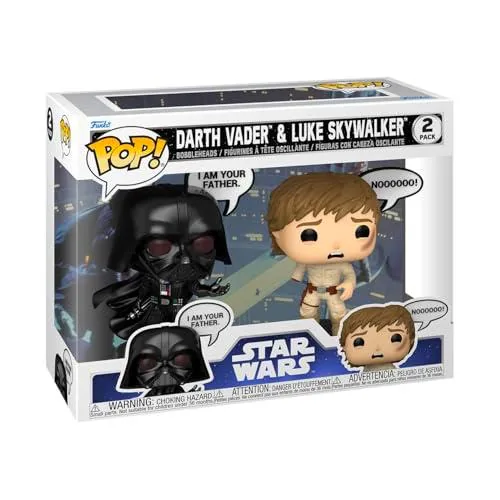 Funko Pop! Star Wars: Sayings - Darth Vader & Luke 2PK- Figura de Vinilo Coleccionable