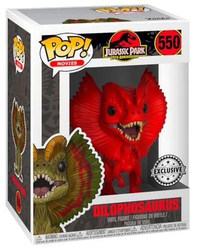 Funko Pop! Movies: Jurassic Park - Dilophosaurus - (Rd)- Figura de Vinilo Coleccionable