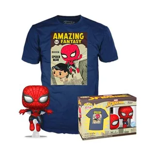 Funko Pop! & tee: Spider-Man - Comic Cover - Metálico