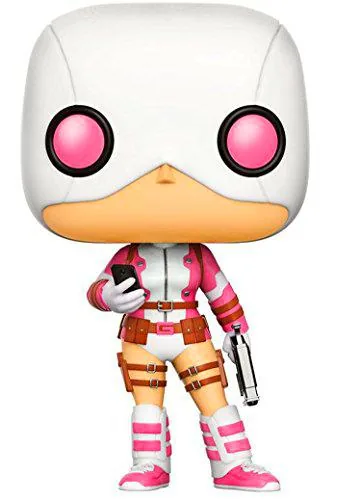 Funko 599386031 - Figura Marvel - gwenpool con Pistola y teléfono