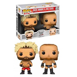 Funko - Figurine WWE - 2-Pack Enzo Amore &amp; Big Cass Exclu Pop 10cm