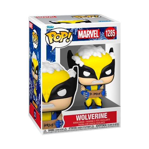 Funko Pop! Marvel: Holiday - Wolverine with Sign - Figura de Vinilo Coleccionable