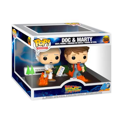 Funko Pop! Moment: Back To The Future - Doc &amp; Marty&amp;Marty- Figura de Vinilo Coleccionable