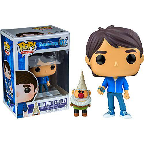 Funko Pop 14397 Trollhunters - Figura Jim with Amulet Exclusive, 9 cm