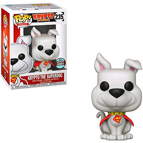 Funko Krypto The Superdog (Specialty Series): Krypto The Superdog x POP! Heroes Vinyl Figure &amp; 1 POP! Compatible PET Plastic Graphical Protector Bundle [#235 / 30369
