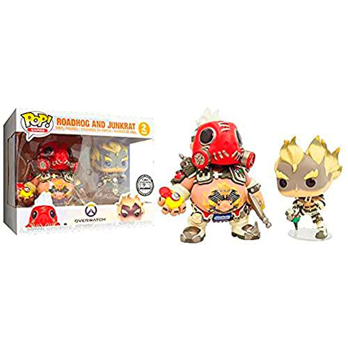 SDCC 2018 Blizzard Exclusive Roadhog and Junkrat 2 Pack Funko Pop Figure