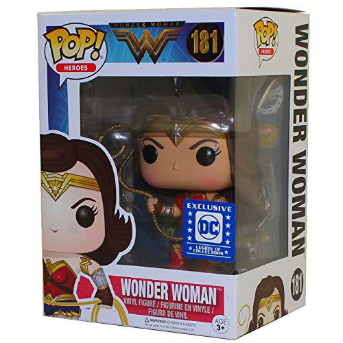 Funko Pop! DC Wonder Woman Movie - Legión de coleccionistas Exclusiva Figura de vinilo de Wonder Woman (incluye funda protectora de caja POP