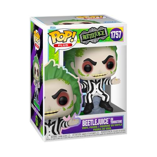 Funko Pop! Plus: Beetlejuice - Beetlejuice with Tombstone- Figura de Vinilo Coleccionable