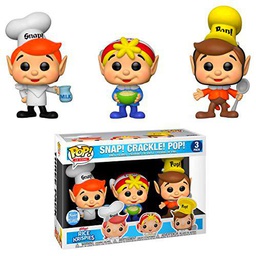 Funko Pop! Iconos de anuncios: Krispies de arroz de Kellogg: ¡Snap! ¡Crepitar! ¡Popular! 3 paquetes