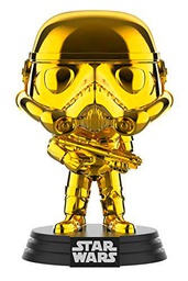 STAR WARS Funko Pop Chrome Stormtrooper - Figura realizada en Vinilo y de Unos 9 cm de Altura (2019 Galactic Convention)