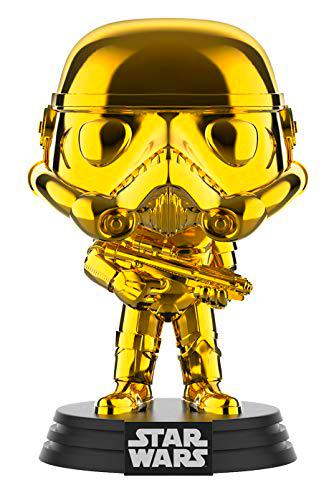 STAR WARS Funko Pop Chrome Stormtrooper - Figura realizada en Vinilo y de Unos 9 cm de Altura (2019 Galactic Convention)