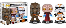 Funko ¡ POP! Star Wars Tarfful,unhooded Emperador,Utapau SOLDADO CLON LA VENGANZA DE LOS SITH Exclusivo Vinilo Figuras (3 figuras pack)