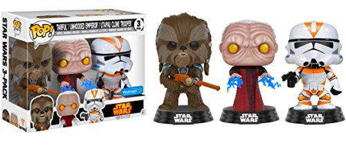 Funko ¡ POP! Star Wars Tarfful,unhooded Emperador,Utapau SOLDADO CLON LA VENGANZA DE LOS SITH Exclusivo Vinilo Figuras (3 figuras pack)