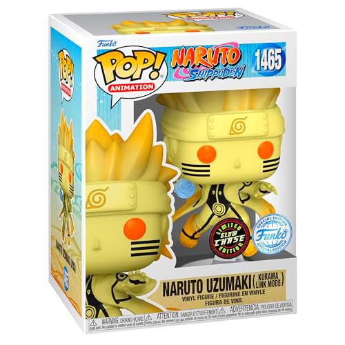 Funko Pop! Animation: Naruto Shippuden - Naruto Uzumaki en modo Kurama Link con Rasengan Glow Chase Edición Especial Multicolor Figura de vinilo exclusiva #1469