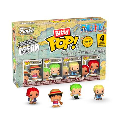 Funko Bitty Pop! One Piece - Luffy 4pk Y una Minifigura Misteriosa Sorpresa
