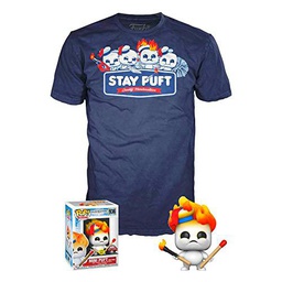Cazafantasmas Funko Afterlife Pop! &amp; Tee Box Stay Puft Quality Marshmallows Talla L