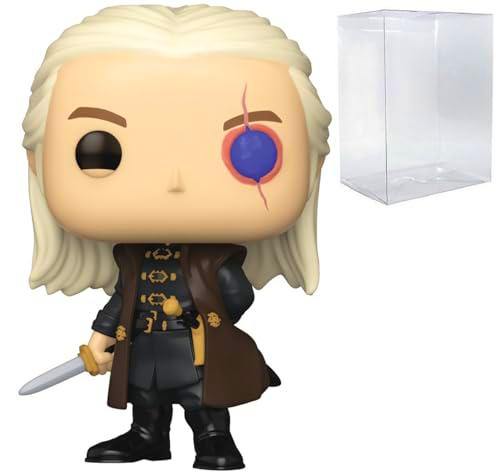 Pop House of Dragon - Figura de Vinilo Funko de Aemond Targaryen Que Brilla en la Oscuridad (Incluye Funda Protectora de Caja Compatible)