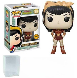 Funko Pop! Heroes: DC Bombshells - Wonder Woman Limited Edition CHASE VARIANT Vinyl Figure (Bundled with Pop Box Protector Case)
