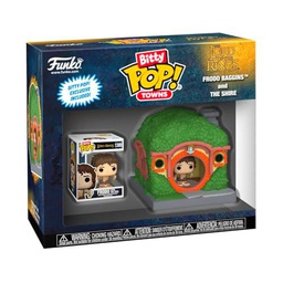 Funko El Señor de los Anillos Figura Vinilo Frodo Baggins and The Shire (Bitty Pop! Town) Unisex Pop! Standard