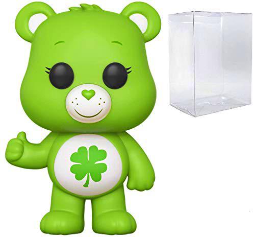 Funko Pop! Animation: Care Bears - Good Luck Bear Vinyl Figure (Bundled with Pop Box Protector Case)