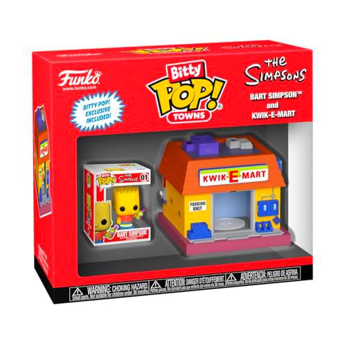Funko Los Simpsons Figura Vinilo Bart Simpson and Kwik-E-Mart (Bitty Pop! Town) Sin clasificar Pop! Standard