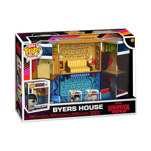 Funko Bitty Pop! Bitty Boxes: Stranger Things - Byers House Playset con 2-0,9 Pulgadas (2,2 Cm) diminutas Mini Figuras