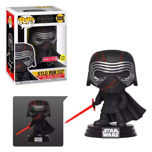 Funko Star Wars - Pop Nº 308 - Kylo REN Sup. Edición Especial líder GITD