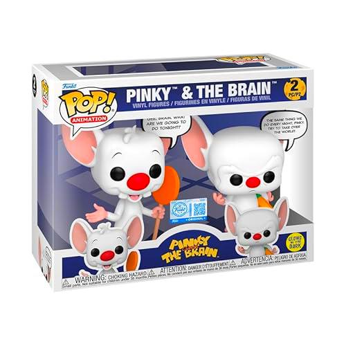 Funko Pop! Animation: Pinky &amp; The Brain - Pinky &amp; The Brain (edición especial que brilla en la oscuridad)