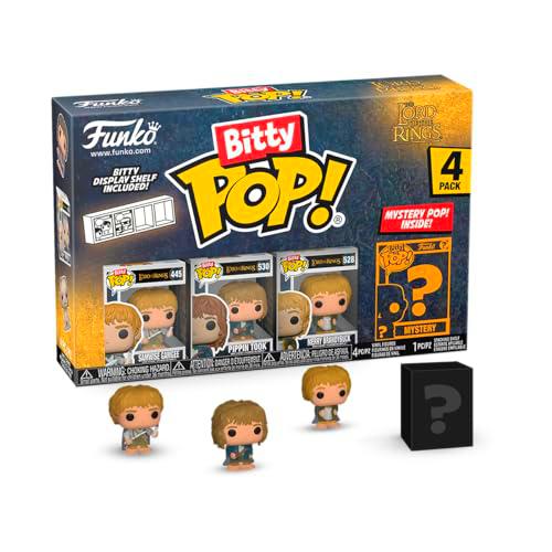 Funko Bitty Pop! Lord of The Rings - Samwise 4PK​ Y una Minifigura Misteriosa Sorpresa
