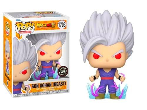 Funko Gohan (modo bestia) de gran tamaño + protector pop: Dragon Ball Super Pop! Figura de vinilo de animación (juego de regalo incluido con caja protectora de la marca ToyBop) (Son Gohan Beast Glow