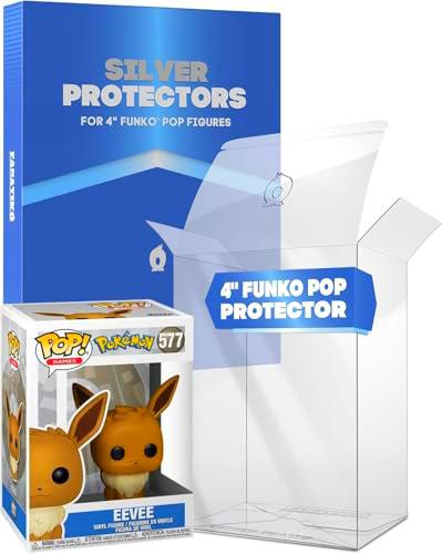 Fanatiko Pack de 75 Protectores Silver para Funko Pop 4"