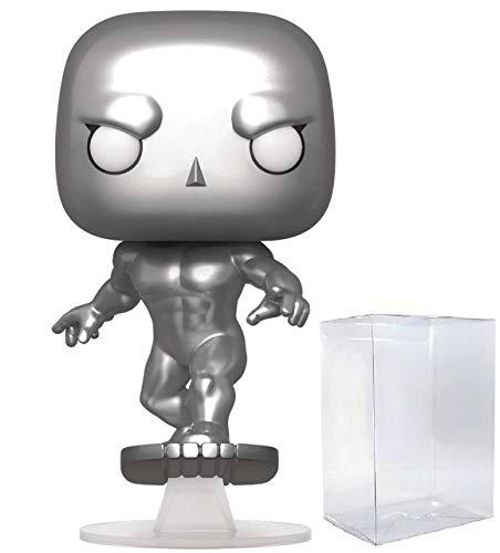 Silver Surfer: Funk o Pop! Vinyl Figure Bundle with 1 Compatible 'ToysDiva' Graphic Protector (563