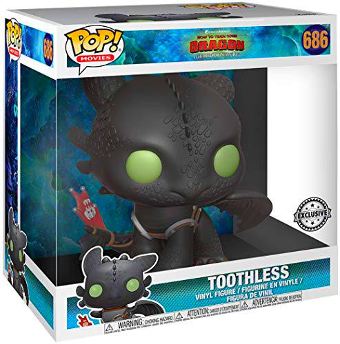 Funko- Pop Movies: How To Train Your Dragon 3-Toothless 10&quot; Figura Coleccionable
