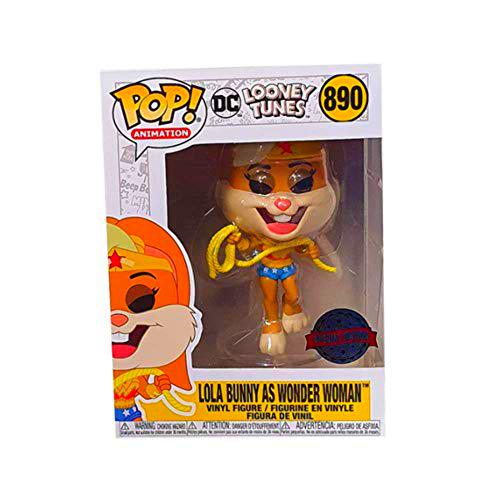 POP Funko DC Looney Tunes # 890 Lola Bunny como Wonder Woman