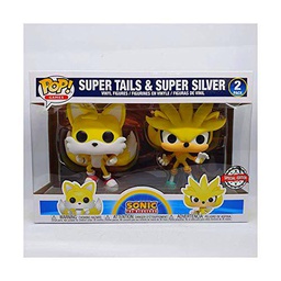 Funko Pop Sonic The Hedgehog - Super Tails &amp; Super Silver 2 Pack (Exclusive)