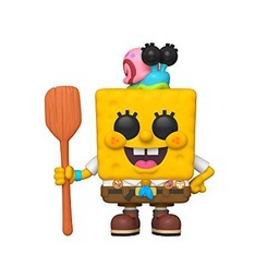 Funko - Pop! Animation: Sponge Bob - SpongeBob in Camping Gear Figura Coleccionable