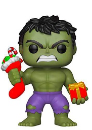 Funko 33984 POP Bobble: Marvel: Holiday Hulk w/ Stocking and Plush 33984