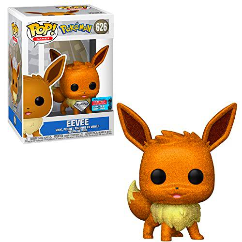 Funko POP! Animación: Pokemon - Eevee (Colección Diamond Glitter) Exclusiva Convención de Otoño 2021