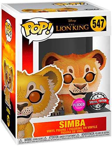 Funko Pop The Lion King 2019 Simba Flocked BoxLunch Exclusive Vinyl Figure