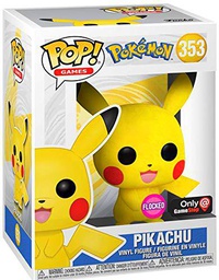 POP! Games Pokemon 353 Pikachu Flocked Funko Club