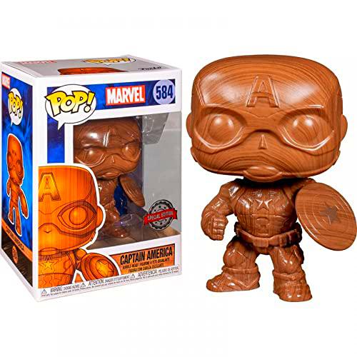 Funko Pop! 45048 Capitán América Wood Deco Vinyl Figure