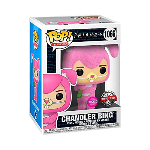 Funko Pop! TV: Friends Chandler Bing as Bunny Flocked Exclusive Vinyl Figure #1066