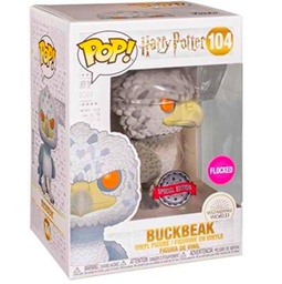 Funko POP! Harry Potter Buckbeak [Flocked] #104 Exclusive Bundled with PET Compatible .50mm Extra Rigged Protector