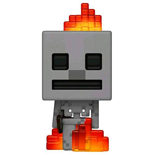 Funko - Figurine Minecraft - Skeleton In Fire Exclu Pop 10cm