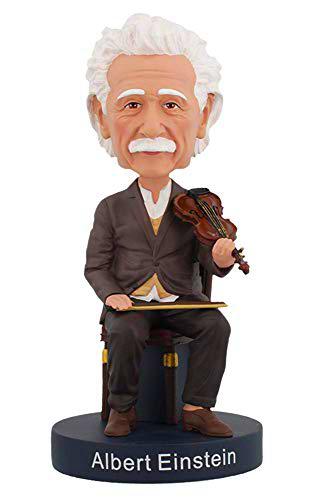 Royal Bobbles - Muñeco cabezón de Albert Einstein con violín