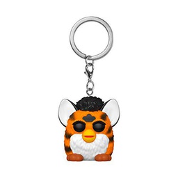 Funko- Pop Hasbro-Tiger Furby Keychain, Multicolor