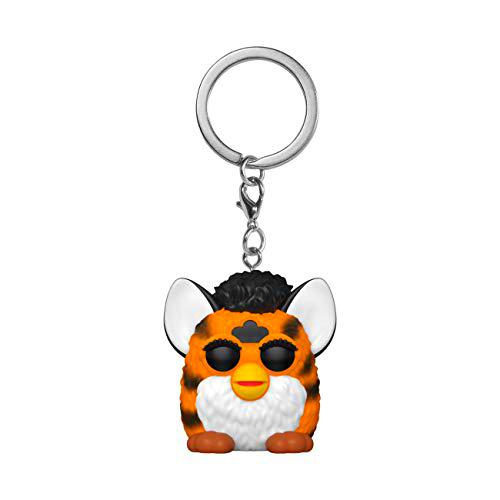 Funko- Pop Hasbro-Tiger Furby Keychain, Multicolor