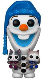 Funko- Pop Vinilo: Frozen: Olaf w/Kittens Disney, Multicolor (21573)