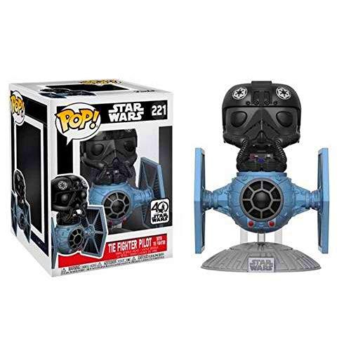 Star Wars Figura de Vinilo Fighter with Tie Pilot, Multicolor